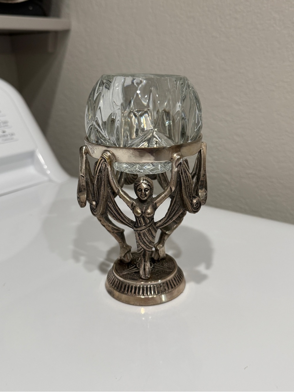 Ornate Silver “Thread of Life” Votive Holder – Zeus & The Fates - Picture 11 of 17